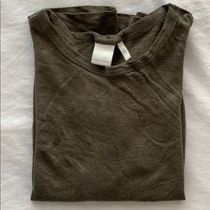 H&M Olive Green Linen Tshirt